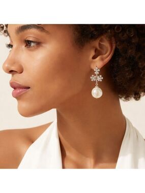 Forget me Not Flower and Pearl earrings 🆕